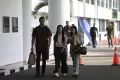 Jalani Pemeriksaan di Kejagung, Sandra Dewi Tebar Senyuman