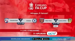 Live Streaming RCTI+ Chesterfield vs Chelsea: Uji Komitmen Lukaku