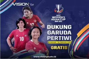 Live Streaming AFC Women’s Asian Cup 2022, Dukung Timnas Indonesia di Vision+ TV