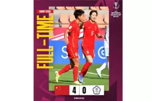 Hasil AFC Women’s Asian Cup 2022, China Gunduli Taiwan 4-0