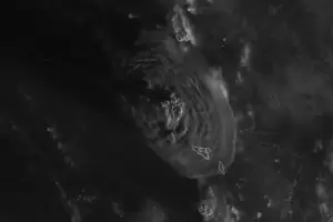 Gelombang Kejut Letusan Gunung Berapi Tonga Ciptakan Tsunami di 2 Lautan Berbeda