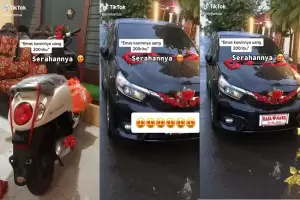 Viral! Pengantin Nikah dengan Mahar Rp200 Ribu tapi Seserahannya Mobil dan Motor