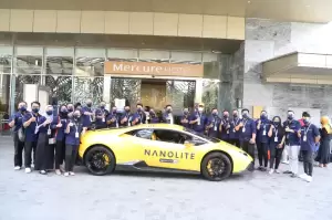 Keren, Kick Off Branding Nanolite Gunakan Lamborghini Huracan