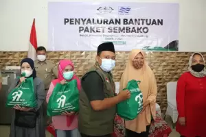 NU Care-PAM Jaya Bagikan 500 Sembako untuk Warga Jakarta Pusat