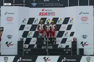 Pembalap Astra Honda Kibarkan Bendera Merah Putih di Mandalika