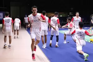 Susunan Pemain Piala Thomas 2022 Indonesia vs Singapura: Anthony Ginting Bentrok Loh Kean Yew