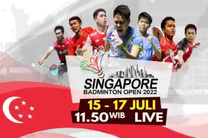 Live di iNews! Saksikan Perjuangan 20 Wakil Indonesia di Singapore Open 2022