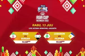 Live di iNews! Keseruan FIBA Asia Cup 2022 Hari Ini: Iran vs Suriah dan Lebanon vs Filipina