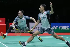 Tatap Perempat Final Singapore Open, Fajar/Rian: Jaga Fokus