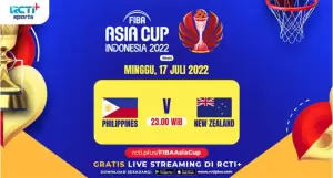 Link Live Streaming FIBA Asia Cup 2022 Filipina vs Selandia Baru di RCTI Plus