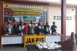 Polres Jakpus Sita 22 Kg Sabu dari Pengedar Ditangkap di Medan