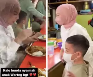 Tya Ariestya Ajak Anak Makan di Warteg Banjir Pujian, Netizen: Keren Banget