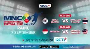 Link Live Streaming Timnas Futsal Indonesia vs Selangor di RCTI Plus, Rabu (7/9/2022)