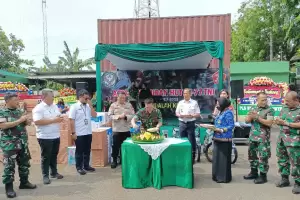 HUT ke-77 TNI, Wali Kota dan 3 Kapolres Wilayah Pesisir Kompak Sambangi Kodim 0502 Jakarta Utara