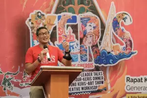 Hadiri Rakornas GenPi di Solo, Sandiaga Uno: Komunitas Milenial Pacu Kebangkitan Pariwisata