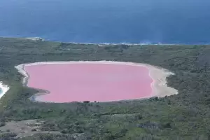 Air Danau Hillier Berwarna Merah Muda, Cantik tapi Menyakitkan