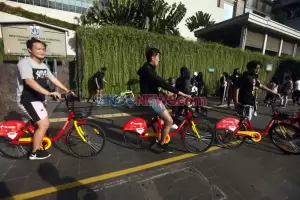 Terbengkalai, Dishub DKI Evaluasi Layanan Sepeda Bike Sharing