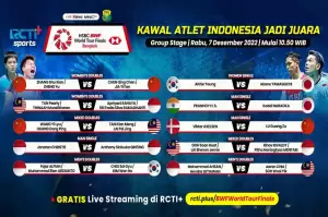 Live Streaming BWF World Tour Finals 2022 di RCTI Plus: Dukung Perjuangan Jonatan Christie dkk!