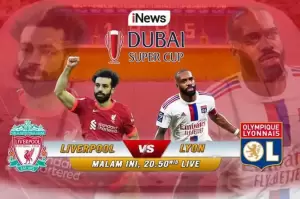 LIVE di iNews Hari Ini! Dubai Super Cup 2022: Saksikan Duel Sengit Liverpool vs Olympique Lyon
