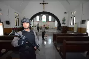 Polres Depok Larang Jemaat Bawa Tas Ransel ke Gereja