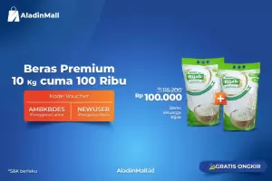 Cuma AladinMall yang Jual Beras Premium Termurah + Gratis Ongkir! Buruan Borong Sebelum Kehabisan