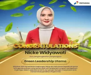 Berhasil Kelola Energi Berkelanjutan, Nicke Widyawati Raih Penghargaan Sebagai  CEO Green Leadership Utama