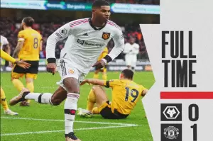 Hasil Wolves vs Manchester United: Marcus Rashford Penentu Setan Merah Tutup Tahun 2022 di Posisi 4