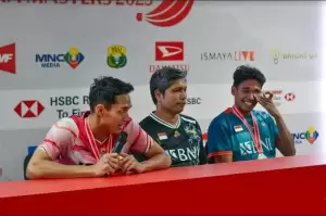 Momen Chico Aura Menangis usai All Indonesian Finals Indonesia Masters 2023