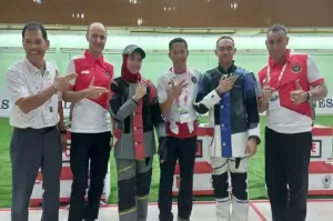 Izzuddin Afif dan Dhiyaanisa Sumbang Emas Ketiga untuk Indonesia di Asian Rifle/Pistol Cup 2023