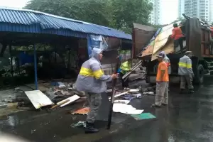 Cegah PKL, Jalan Perintis Setiabudi Jakarta Selatan Ditata