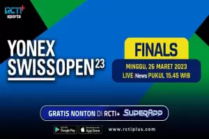 Link Live Streaming Final Swiss Open 2023, Minggu (26/3/2023): Gratis di RCTI+!