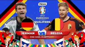 Kualifikasi Euro 2024: Saksikan Laga Seru Jerman vs Belgia, LIVE di iNews!