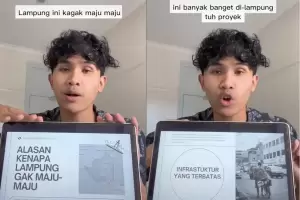 Viral! TikToker Awbimax Kritik Lampung Tak Maju, Singgung Infrastruktur hingga Sistem Pendidikan