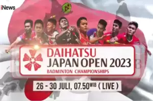 Dukung 15 Jagoan Bulu Tangkis Indonesia di Japan Open 2023: Live di iNews