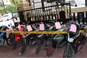 Polisi Gerebek Rumah Kontrakan di Bogor, 11 Motor Curian Disita