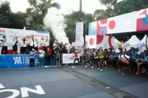 Hebohnya Start Half Marathon dan 10K di Jakarta Marathon 2023