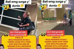 Viral! Betah Liburan di Bali, Anak Bule Ini Ogah Pulang hingga Bikin sang Ayah Kesal