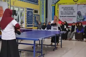 Relawan Ganjar Gelar Kompetisi Tenis Meja Antarsantri di Ponpes Tangsel