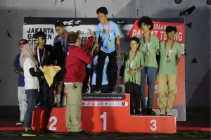Jakarta Timur Juara Umum Kejurprov Panjat Tebing DKI 2023