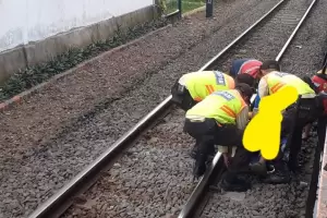 Coba Bunuh Diri, Pria Nekat Lompat ke Rel saat Commuter Line Masuk Stasiun Depok Lama
