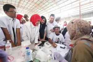 Perindo Gelar Cek Kesehatan Gratis di Jaksel, Siti Atikoh: Warga Bisa Deteksi Dini