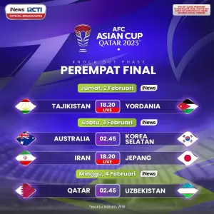 Tim Kuda Hitam Piala Asia 2023, Siap Buktikan Kemenangan di Perempat Final, Tajikistan VS Yordania, Malam ini di iNews