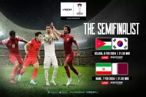 Jadwal Semifinal Piala Asia 2023, Yordania vs Korsel dan Iran vs Qatar: Saksikan di Vision+!