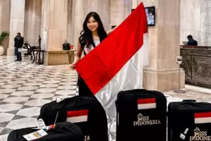 Tiba di India, Miss Indonesia Audrey Vanessa Siap Unjuk Gigi di Ajang Miss World 2024