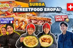Surga Street Food Eropa, Waseda Boys Jelajahi Perjalanan Seru dari Strasbourg hingga Grindelwald!