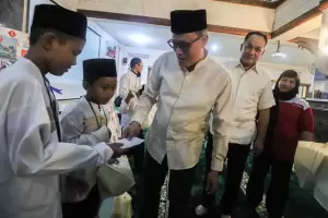 MNC Peduli dan Lotte Mart Buka Puasa Bareng Anak Yatim, Walikota Jakarta Pusat Apresiasi