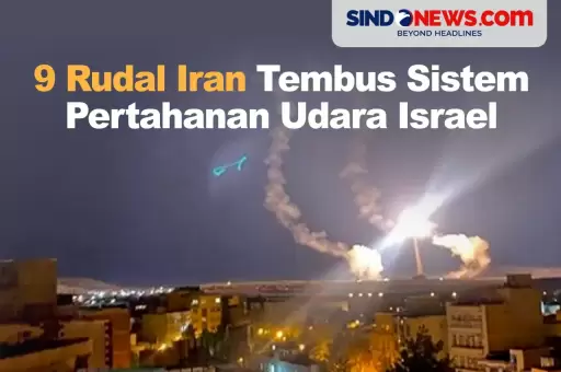 9 Rudal Iran Tembus Sistem Pertahanan Udara Israel