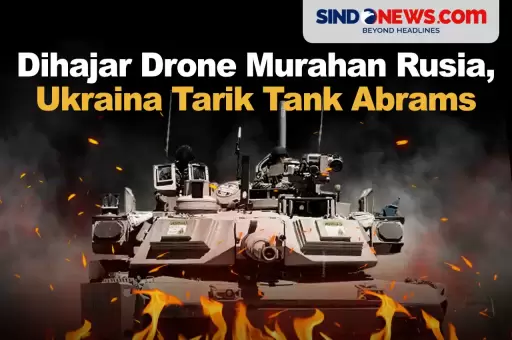 Dihajar Drone Murahan Rusia, Ukraina Tarik Tank Abrams