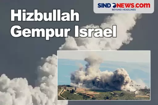Hizbullah Hujani Pangkalan Militer Israel dengan Puluhan Roket